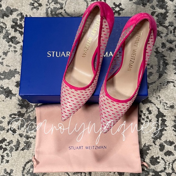 Stuart Weitzman Tasha Pointed Toe Pumps - Picture 3 of 10